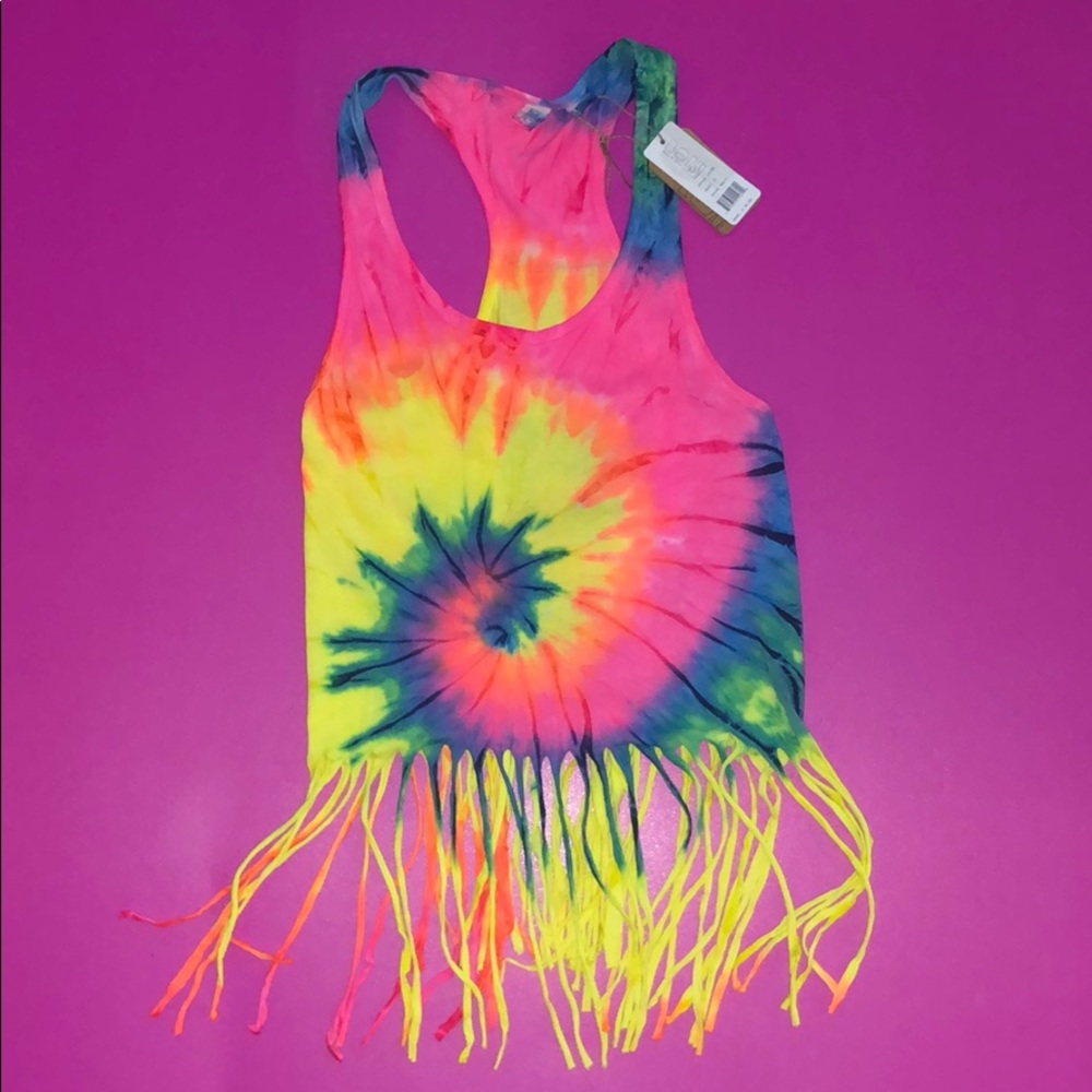 NWT Beach by Exist Fringe top Size S